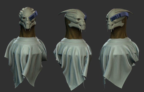 3d model human - Garrus2 by dentonvanzan