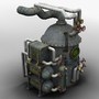 3d model dirty rusty boilerstation