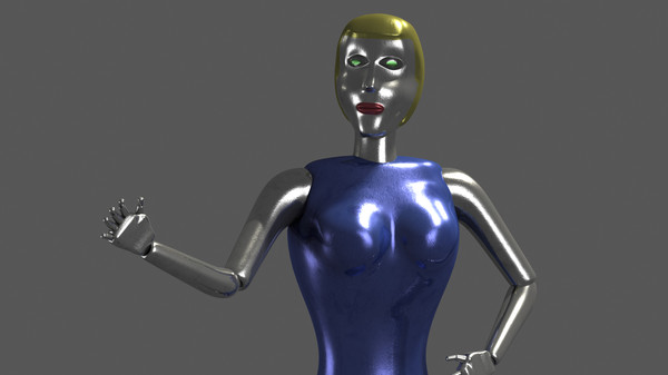 sexy female robot 3d max - Female Robot by dastolidigital