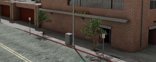 3dsmax station building lights - Fire Station by dastolidigital