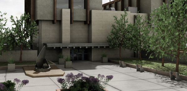 museum building statue 3d model - Museum by dastolidigital