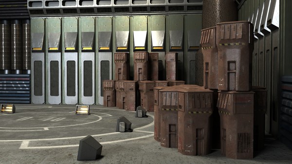 scifi hangar 3d model - Sci Fi Hangar by dastolidigital