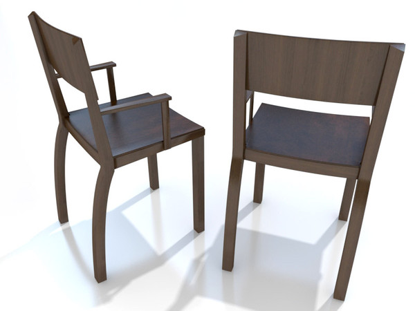arco curve 3ds - Arco Curve chair by 3DmakeWork