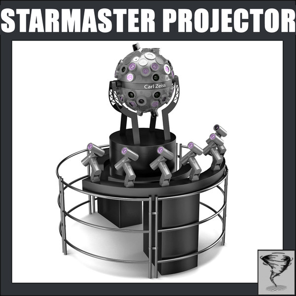 projector carl zeiss starmaster 3d model - Projector Carl Zeiss Starmaster ZMP TD by Tornado Studio