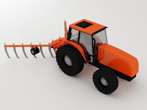 3d tractor - Tractor by luledesign