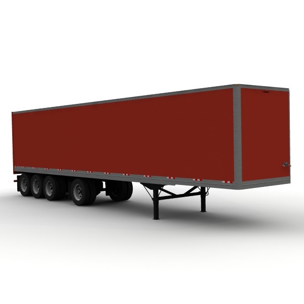 lightwave van trailer 4 axle - Manac 48ft van trailer 4 axle by bansheewoj