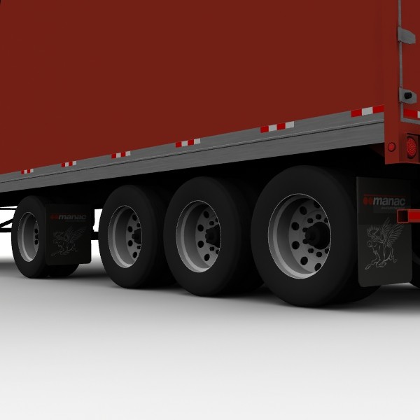 lightwave van trailer 4 axle - Manac 48ft van trailer 4 axle by bansheewoj