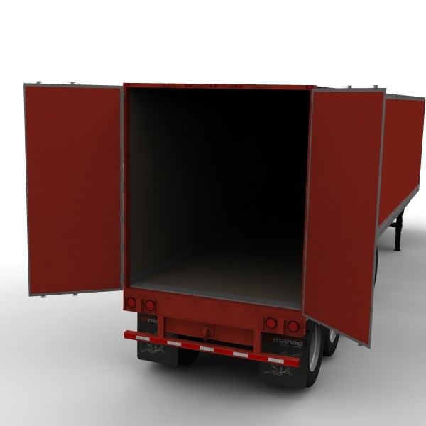lightwave van trailer 4 axle - Manac 48ft van trailer 4 axle by bansheewoj