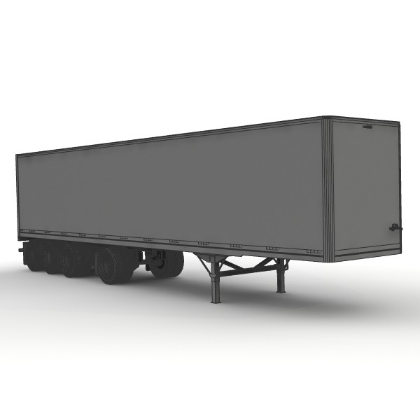 lightwave van trailer 4 axle - Manac 48ft van trailer 4 axle by bansheewoj