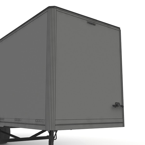 lightwave van trailer 4 axle - Manac 48ft van trailer 4 axle by bansheewoj