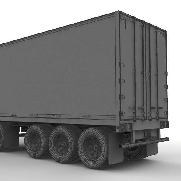 lightwave van trailer 4 axle - Manac 48ft van trailer 4 axle by bansheewoj