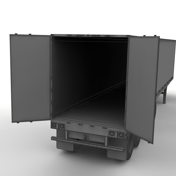 lightwave van trailer 4 axle - Manac 48ft van trailer 4 axle by bansheewoj