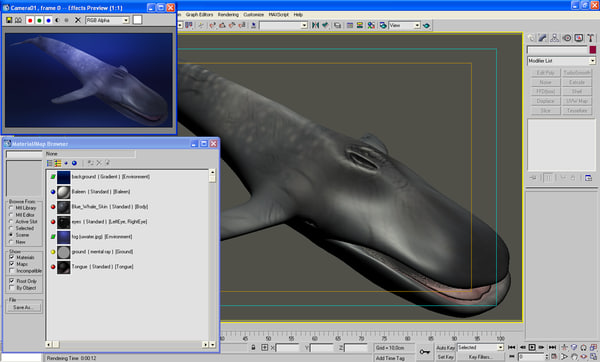 3ds max blue whale - Blue Whale by POPA_3D