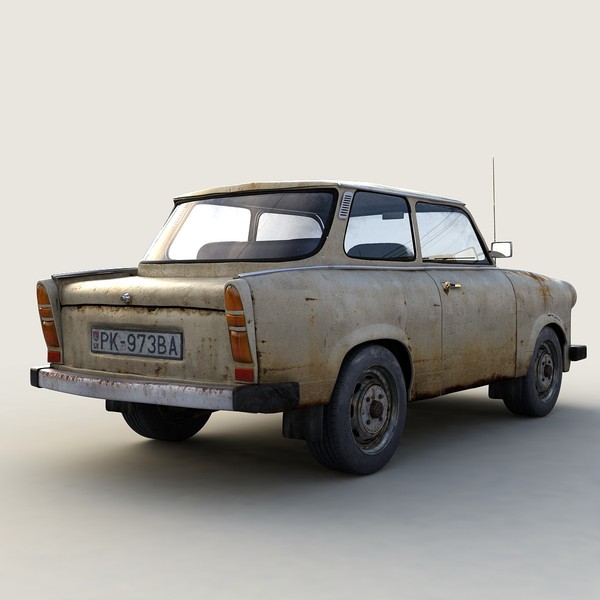old classic car trabant 3d max - Trabant by mellow box