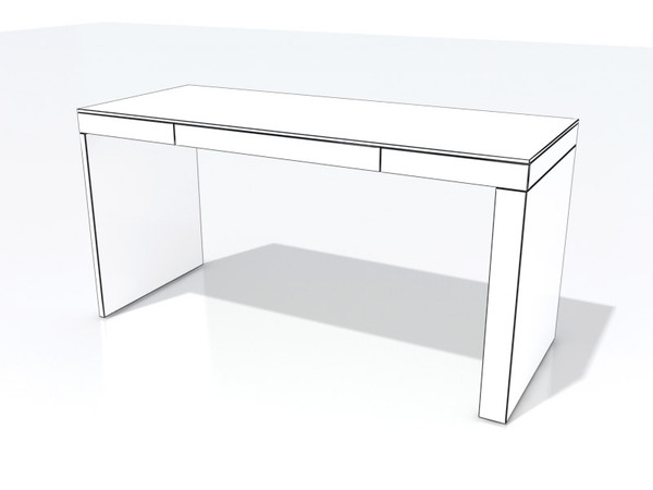 3ds max poltrona frau - Poltrona Frau table by 3DmakeWork