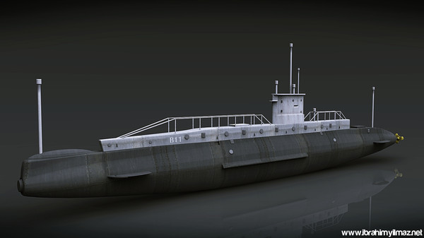 3d submarine b11 british - B11 British Submarine by ShaderCo