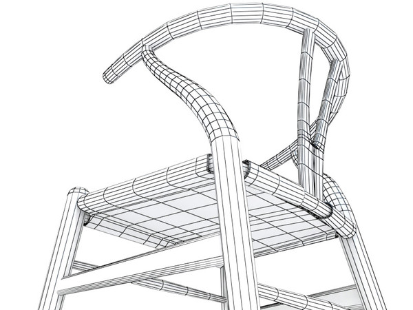 3d carl hansen model - Carl Hansen chair CH 24 by 3DmakeWork