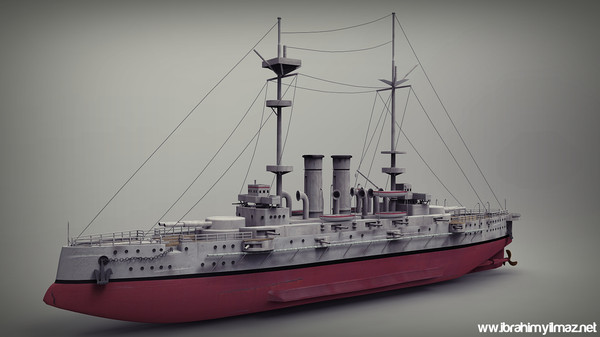 3d hms goliath battleship model - HMS Goliath Battleship by ShaderCo