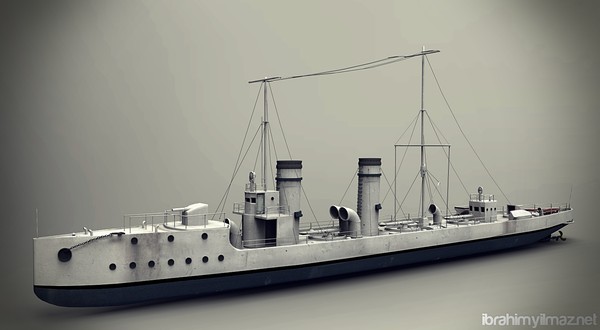 muavenet battleship 3d ma - Muavenet-i Milliye Battleship by ShaderCo