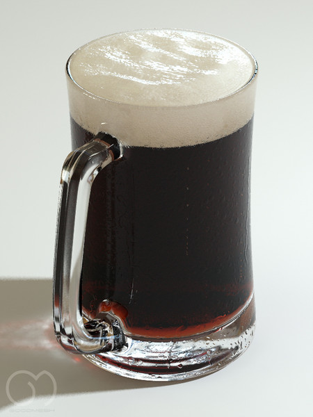 3d obj photorealistic glass beer - Beer... by goodmesh