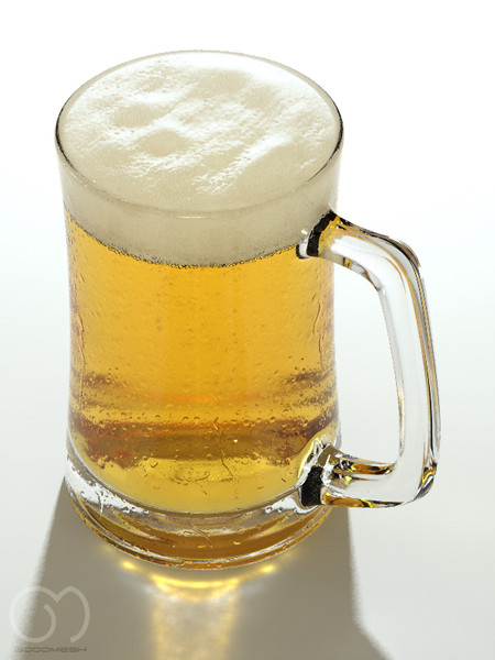 3d obj photorealistic glass beer - Beer... by goodmesh