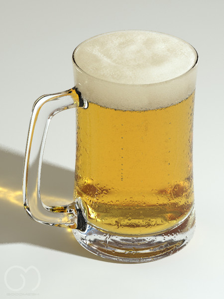 3d obj photorealistic glass beer - Beer... by goodmesh