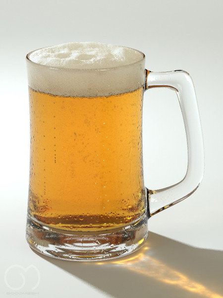3d obj photorealistic glass beer - Beer... by goodmesh