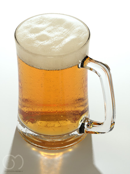 3d obj photorealistic glass beer - Beer... by goodmesh