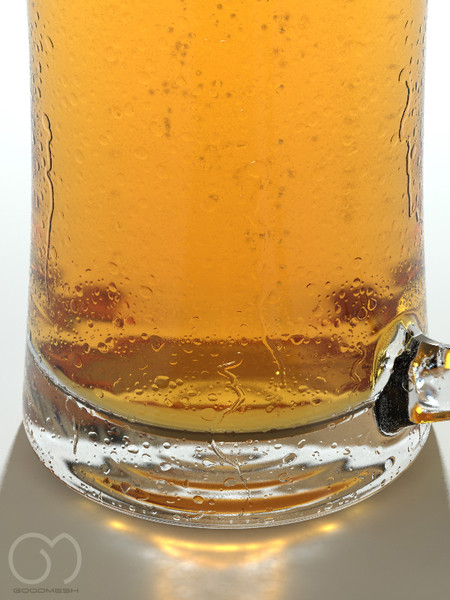3d obj photorealistic glass beer - Beer... by goodmesh