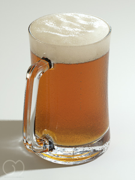 3d obj photorealistic glass beer - Beer... by goodmesh