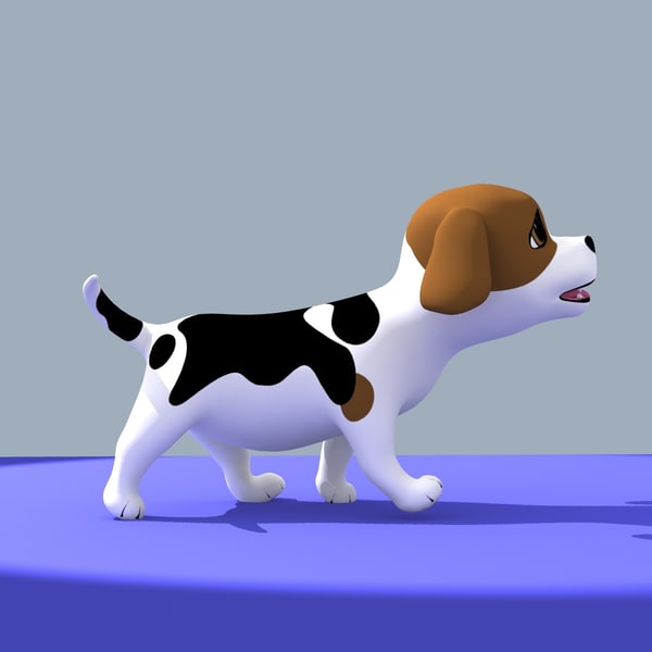 3d cartoon doggy - Rigged Cartoon Doggy 01... by Denys Almaral