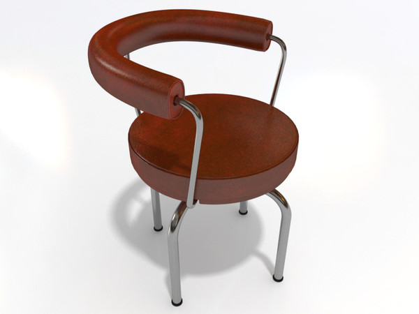 revolving chair lc7 cassina max - Cassina revolving chair LC7 by 3DmakeWork