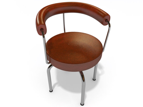 revolving chair lc7 cassina max - Cassina revolving chair LC7 by 3DmakeWork