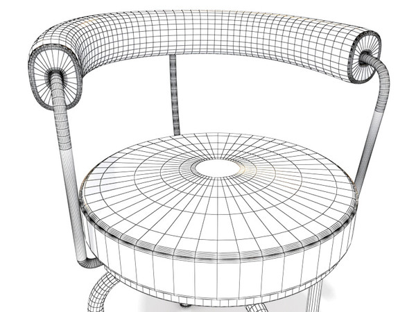 revolving chair lc7 cassina max - Cassina revolving chair LC7 by 3DmakeWork