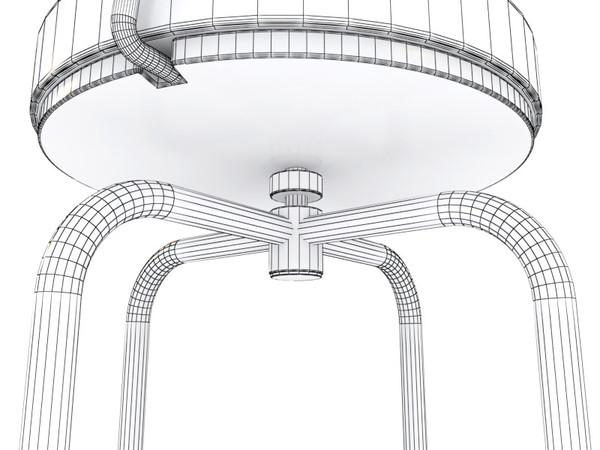 revolving chair lc7 cassina max - Cassina revolving chair LC7 by 3DmakeWork