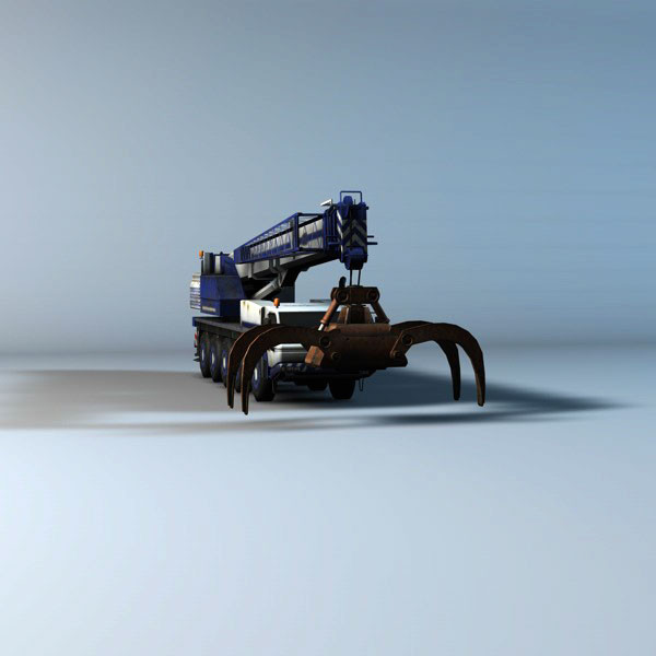 3dsmax mobile crane - Mobile Crane by TiRex3D