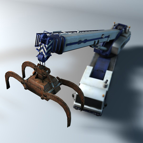 3dsmax mobile crane - Mobile Crane by TiRex3D