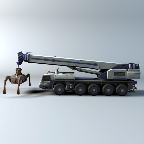3dsmax mobile crane - Mobile Crane by TiRex3D