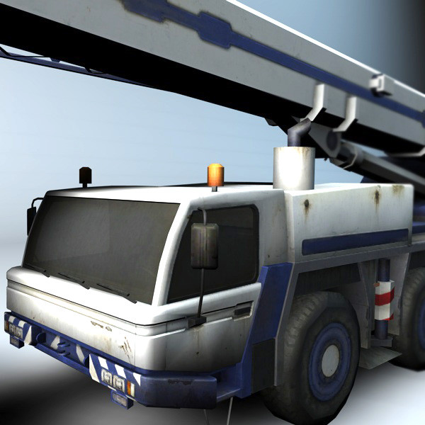 3dsmax mobile crane - Mobile Crane by TiRex3D