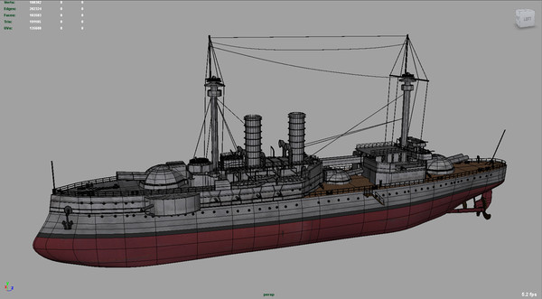ship 3d model - Barbaros Battleship by ShaderCo