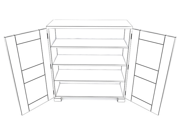 maya flexform mood - Flexform Mood wardrobe cabinet by 3DmakeWork