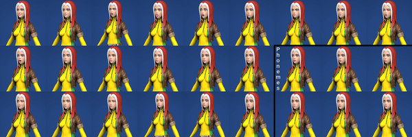 comic action morph targets 3d max - Maya - Action Girl + Morph Targets by Bitmapworld