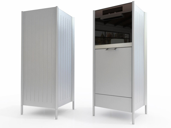 3d dxf unit oven bulthaup - Bulthaup mobile kitchen unit with oven by 3DmakeWork