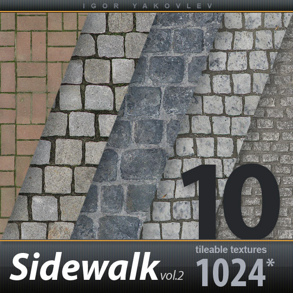Sidewalk Textures 1024x1024 vol.2