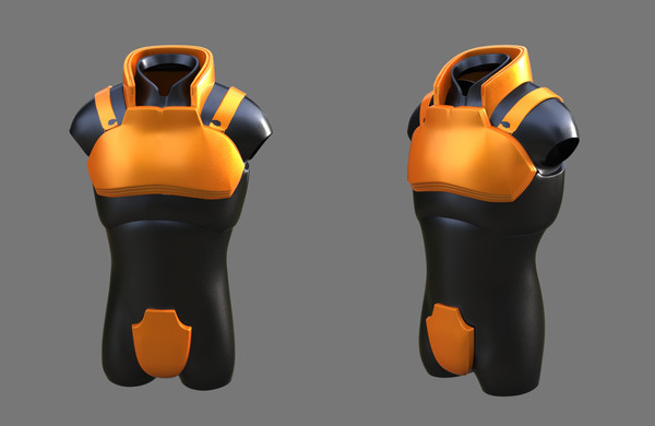 armor 3d max - Sci fi armor by dentonvanzan
