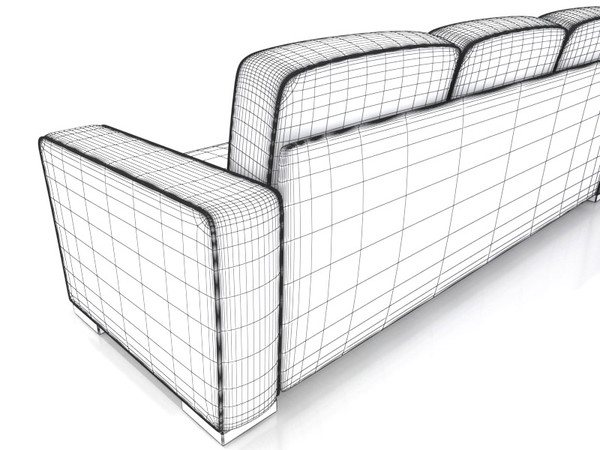 3d model mascheroni shibumi - Mascheroni Shibumi sofa by 3DmakeWork