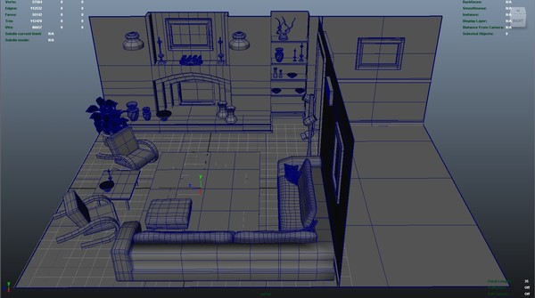 room living 3d ma - Living Room by KeremGogus