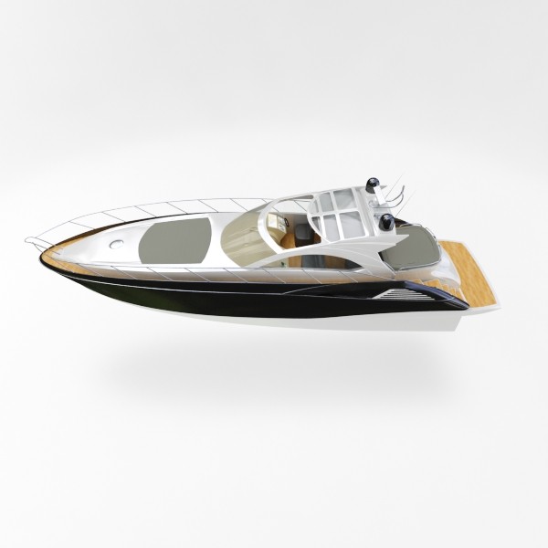 3d modern yacht model - Modern Yacht 2 by mellow box