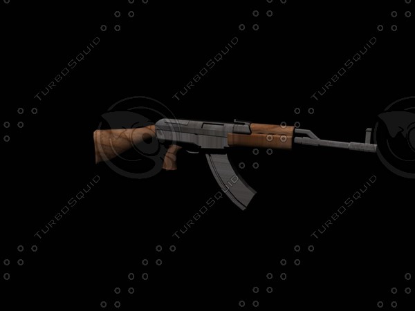 gun 3d max - AK-47 by TheDafterPunk