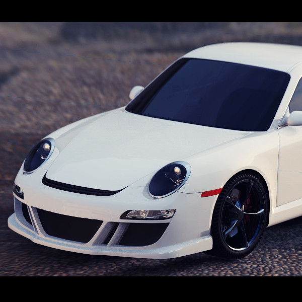 3d model of ruf sports car - RUF rt12 Porsche 911 Turbo by OODINDD
